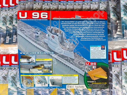 U96 hachette bausatz - hachette, u-boot